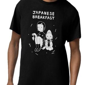 Japanese Breakfast Radish Boy Indie Pop Band Merch Black Graphic T-Shirt